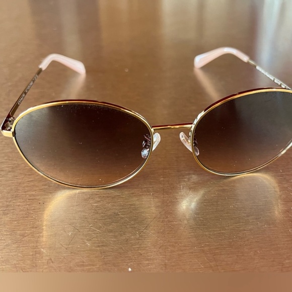 Coach Gold and Brown Sunglasses - Picture 5 of 7